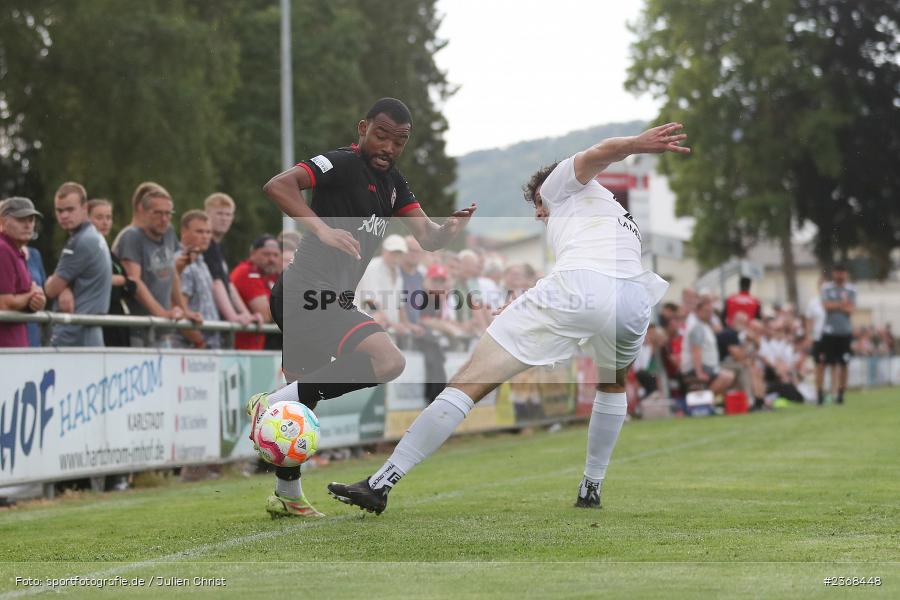 Fabrice Montcheu, Sportgelände, Karlburg, 29.06.2023, sport, action, BFV, Fussball, Regionalliga Bayern, Landesliga, Landesfreundschaftsspiele, FWK, TSV, FC Würzburger Kickers, TSV Karlburg - Bild-ID: 2368448