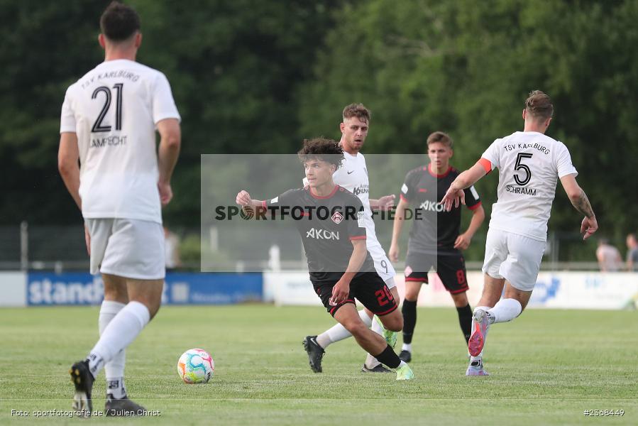 Marcel Fischer, Sportgelände, Karlburg, 29.06.2023, sport, action, BFV, Fussball, Regionalliga Bayern, Landesliga, Landesfreundschaftsspiele, FWK, TSV, FC Würzburger Kickers, TSV Karlburg - Bild-ID: 2368449 Marcel Fischer, Sportgelände, Karlburg, 29.06.2023, sport, action, BFV, Fussball, Regionalliga Bayern, Landesliga, Landesfreundschaftsspiele, FWK, TSV, FC Würzburger Kickers, TSV Karlburg - Bild-ID: 2368449