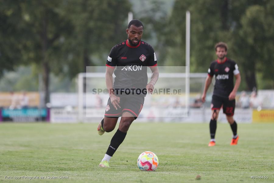 Fabrice Montcheu, Sportgelände, Karlburg, 29.06.2023, sport, action, BFV, Fussball, Regionalliga Bayern, Landesliga, Landesfreundschaftsspiele, FWK, TSV, FC Würzburger Kickers, TSV Karlburg - Bild-ID: 2368450 Fabrice Montcheu, Sportgelände, Karlburg, 29.06.2023, sport, action, BFV, Fussball, Regionalliga Bayern, Landesliga, Landesfreundschaftsspiele, FWK, TSV, FC Würzburger Kickers, TSV Karlburg - Bild-ID: 2368450
