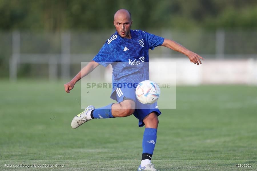 Sandro Nagl, Sportgelände, Lohr, 07.07.2023, sport, action, BFV, Fussball, Bezirksliga Unterfranken Ost, Bezirksliga Unterfranken West, TSV Großbardorf II, TSV Lohr - Bild-ID: 2369026