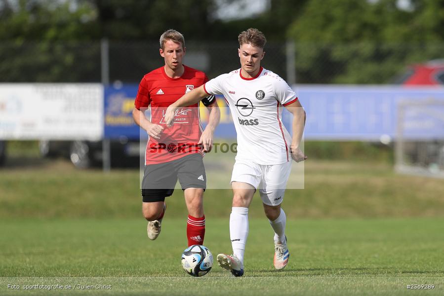 Tim Zachrau, Sportgelände, Altfeld, 09.07.2023, sport, action, BFV, Fussball, Schleich-Cup, Finale, Landesfreundschaftsspiele, Landesliga Nordwest, Bezirksliga Unterfranken West, TUS, SVB, TuS Frammersbach, SV Birkenfeld - Bild-ID: 2369289
