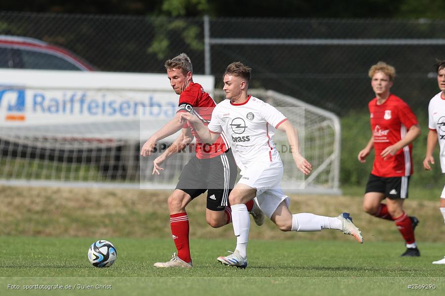 Tim Zachrau, Sportgelände, Altfeld, 09.07.2023, sport, action, BFV, Fussball, Schleich-Cup, Finale, Landesfreundschaftsspiele, Landesliga Nordwest, Bezirksliga Unterfranken West, TUS, SVB, TuS Frammersbach, SV Birkenfeld - Bild-ID: 2369290