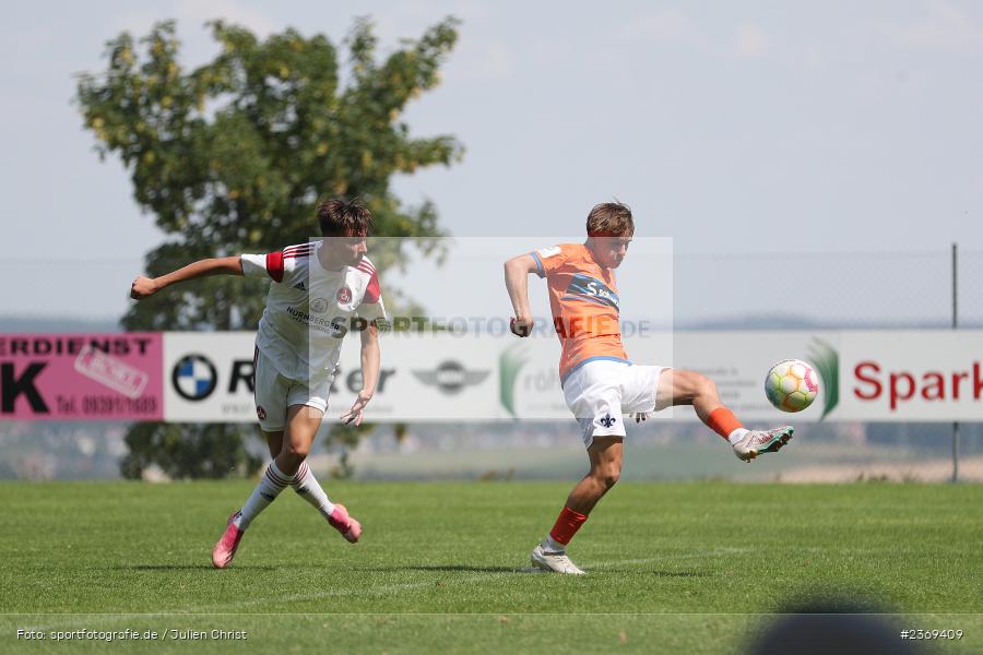 Sportgelände, Altfeld, 09.07.2023, sport, action, BFV, Fussball, Schleich-Cup, Bundesliga Süd/Südwest, B-Junioren, Landesfreundschaftsspiele, SVD, FCN, SV Darmstadt 98, 1. FC Nürnberg - Bild-ID: 2369409 Sportgelände, Altfeld, 09.07.2023, sport, action, BFV, Fussball, Schleich-Cup, Bundesliga Süd/Südwest, B-Junioren, Landesfreundschaftsspiele, SVD, FCN, SV Darmstadt 98, 1. FC Nürnberg - Bild-ID: 2369409