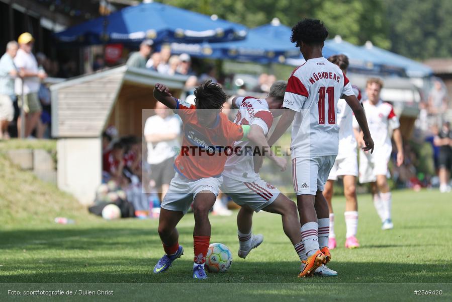 Sportgelände, Altfeld, 09.07.2023, sport, action, BFV, Fussball, Schleich-Cup, Bundesliga Süd/Südwest, B-Junioren, Landesfreundschaftsspiele, SVD, FCN, SV Darmstadt 98, 1. FC Nürnberg - Bild-ID: 2369420 Sportgelände, Altfeld, 09.07.2023, sport, action, BFV, Fussball, Schleich-Cup, Bundesliga Süd/Südwest, B-Junioren, Landesfreundschaftsspiele, SVD, FCN, SV Darmstadt 98, 1. FC Nürnberg - Bild-ID: 2369420