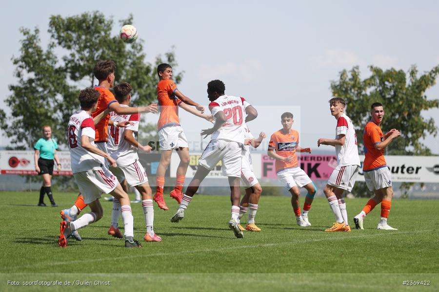 Sportgelände, Altfeld, 09.07.2023, sport, action, BFV, Fussball, Schleich-Cup, Bundesliga Süd/Südwest, B-Junioren, Landesfreundschaftsspiele, SVD, FCN, SV Darmstadt 98, 1. FC Nürnberg - Bild-ID: 2369422