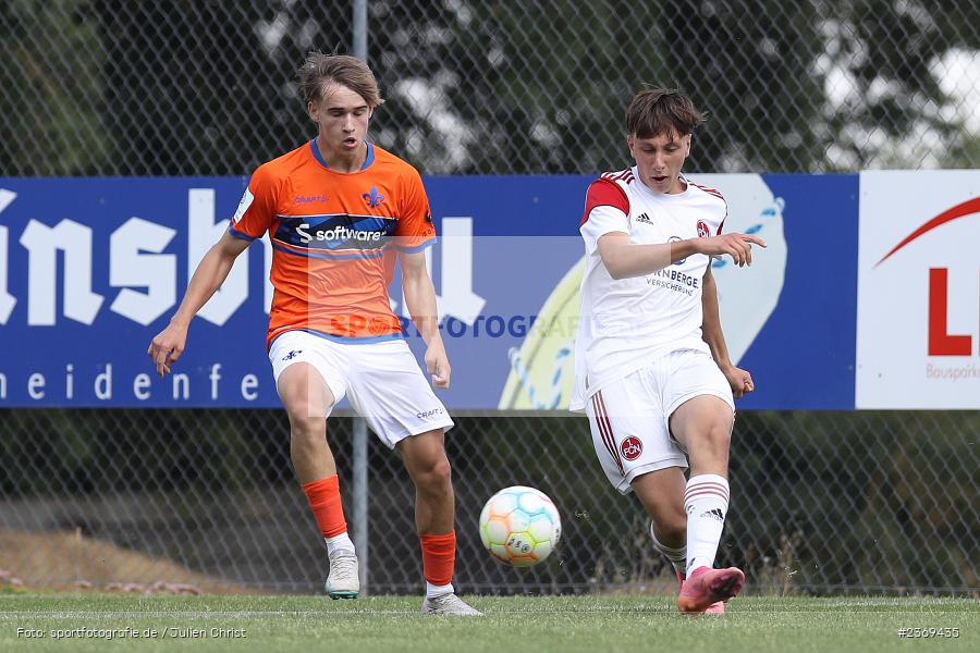 Sportgelände, Altfeld, 09.07.2023, sport, action, BFV, Fussball, Schleich-Cup, Bundesliga Süd/Südwest, B-Junioren, Landesfreundschaftsspiele, SVD, FCN, SV Darmstadt 98, 1. FC Nürnberg - Bild-ID: 2369435 Sportgelände, Altfeld, 09.07.2023, sport, action, BFV, Fussball, Schleich-Cup, Bundesliga Süd/Südwest, B-Junioren, Landesfreundschaftsspiele, SVD, FCN, SV Darmstadt 98, 1. FC Nürnberg - Bild-ID: 2369435