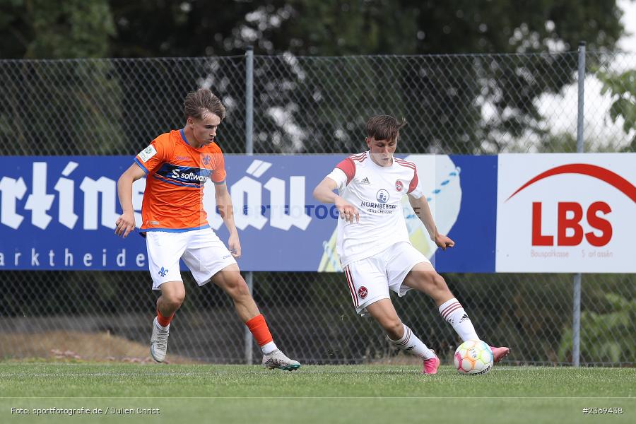 Sportgelände, Altfeld, 09.07.2023, sport, action, BFV, Fussball, Schleich-Cup, Bundesliga Süd/Südwest, B-Junioren, Landesfreundschaftsspiele, SVD, FCN, SV Darmstadt 98, 1. FC Nürnberg - Bild-ID: 2369438