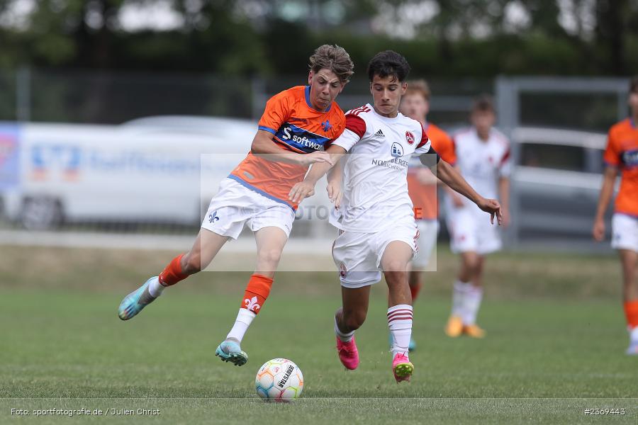 Sportgelände, Altfeld, 09.07.2023, sport, action, BFV, Fussball, Schleich-Cup, Bundesliga Süd/Südwest, B-Junioren, Landesfreundschaftsspiele, SVD, FCN, SV Darmstadt 98, 1. FC Nürnberg - Bild-ID: 2369443 Sportgelände, Altfeld, 09.07.2023, sport, action, BFV, Fussball, Schleich-Cup, Bundesliga Süd/Südwest, B-Junioren, Landesfreundschaftsspiele, SVD, FCN, SV Darmstadt 98, 1. FC Nürnberg - Bild-ID: 2369443