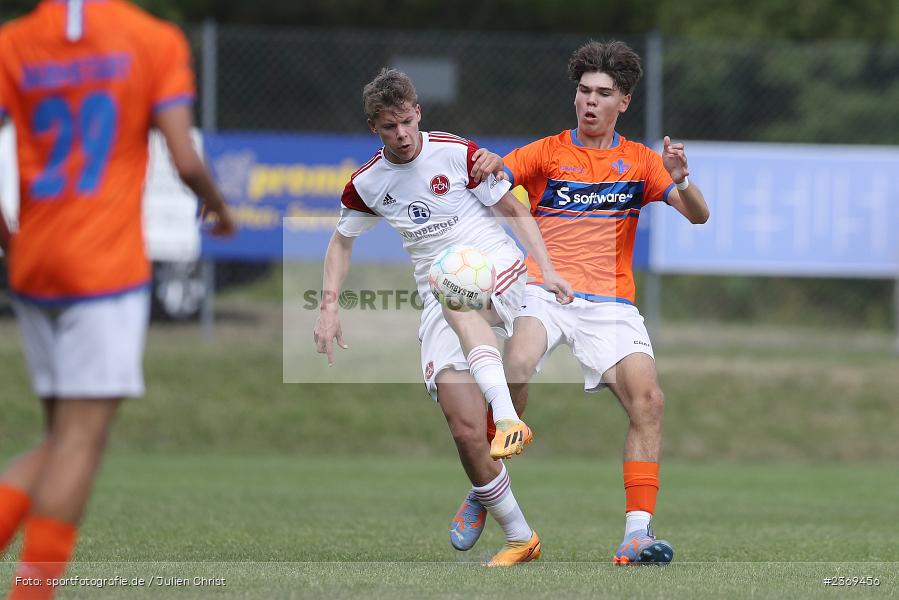 Sportgelände, Altfeld, 09.07.2023, sport, action, BFV, Fussball, Schleich-Cup, Bundesliga Süd/Südwest, B-Junioren, Landesfreundschaftsspiele, SVD, FCN, SV Darmstadt 98, 1. FC Nürnberg - Bild-ID: 2369456 Sportgelände, Altfeld, 09.07.2023, sport, action, BFV, Fussball, Schleich-Cup, Bundesliga Süd/Südwest, B-Junioren, Landesfreundschaftsspiele, SVD, FCN, SV Darmstadt 98, 1. FC Nürnberg - Bild-ID: 2369456