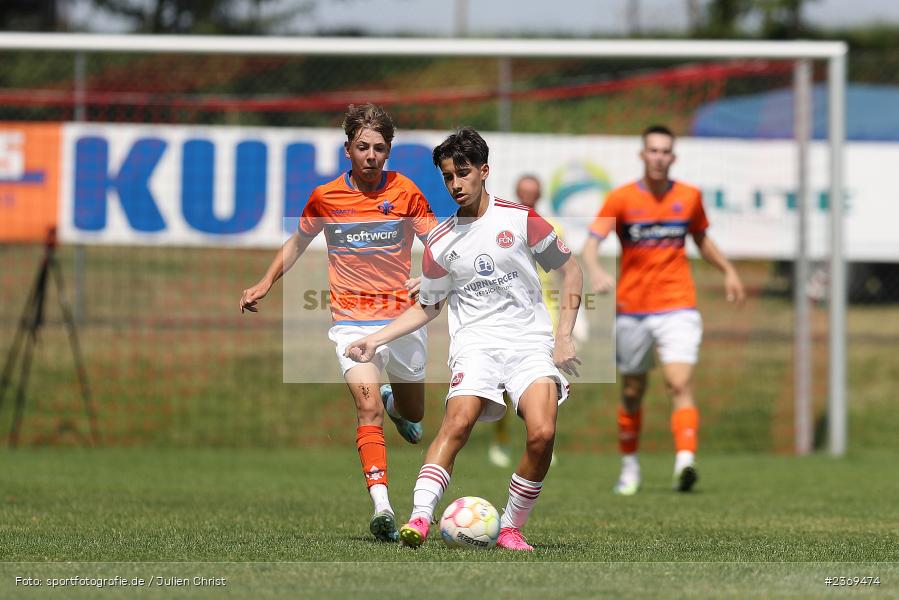 Sportgelände, Altfeld, 09.07.2023, sport, action, BFV, Fussball, Schleich-Cup, Bundesliga Süd/Südwest, B-Junioren, Landesfreundschaftsspiele, SVD, FCN, SV Darmstadt 98, 1. FC Nürnberg - Bild-ID: 2369474