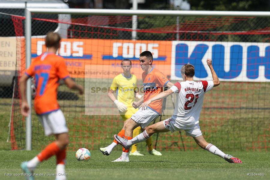 Sportgelände, Altfeld, 09.07.2023, sport, action, BFV, Fussball, Schleich-Cup, Bundesliga Süd/Südwest, B-Junioren, Landesfreundschaftsspiele, SVD, FCN, SV Darmstadt 98, 1. FC Nürnberg - Bild-ID: 2369480 Sportgelände, Altfeld, 09.07.2023, sport, action, BFV, Fussball, Schleich-Cup, Bundesliga Süd/Südwest, B-Junioren, Landesfreundschaftsspiele, SVD, FCN, SV Darmstadt 98, 1. FC Nürnberg - Bild-ID: 2369480