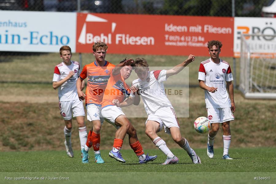 Sportgelände, Altfeld, 09.07.2023, sport, action, BFV, Fussball, Schleich-Cup, Bundesliga Süd/Südwest, B-Junioren, Landesfreundschaftsspiele, SVD, FCN, SV Darmstadt 98, 1. FC Nürnberg - Bild-ID: 2369517 Sportgelände, Altfeld, 09.07.2023, sport, action, BFV, Fussball, Schleich-Cup, Bundesliga Süd/Südwest, B-Junioren, Landesfreundschaftsspiele, SVD, FCN, SV Darmstadt 98, 1. FC Nürnberg - Bild-ID: 2369517