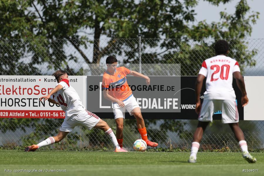 Sportgelände, Altfeld, 09.07.2023, sport, action, BFV, Fussball, Schleich-Cup, Bundesliga Süd/Südwest, B-Junioren, Landesfreundschaftsspiele, SVD, FCN, SV Darmstadt 98, 1. FC Nürnberg - Bild-ID: 2369577