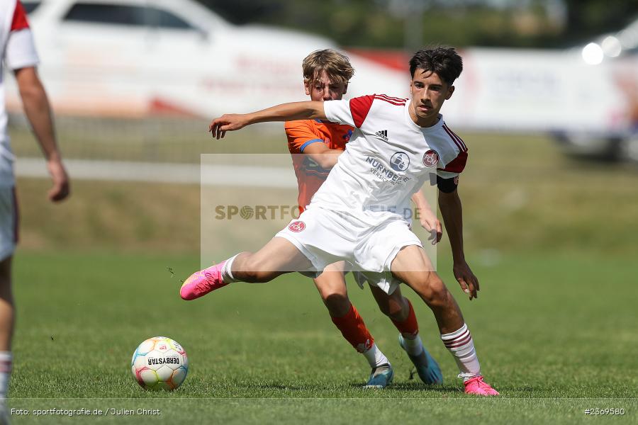 Sportgelände, Altfeld, 09.07.2023, sport, action, BFV, Fussball, Schleich-Cup, Bundesliga Süd/Südwest, B-Junioren, Landesfreundschaftsspiele, SVD, FCN, SV Darmstadt 98, 1. FC Nürnberg - Bild-ID: 2369580