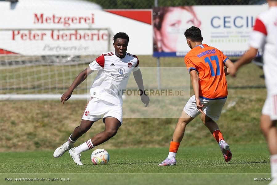 Sportgelände, Altfeld, 09.07.2023, sport, action, BFV, Fussball, Schleich-Cup, Bundesliga Süd/Südwest, B-Junioren, Landesfreundschaftsspiele, SVD, FCN, SV Darmstadt 98, 1. FC Nürnberg - Bild-ID: 2369605