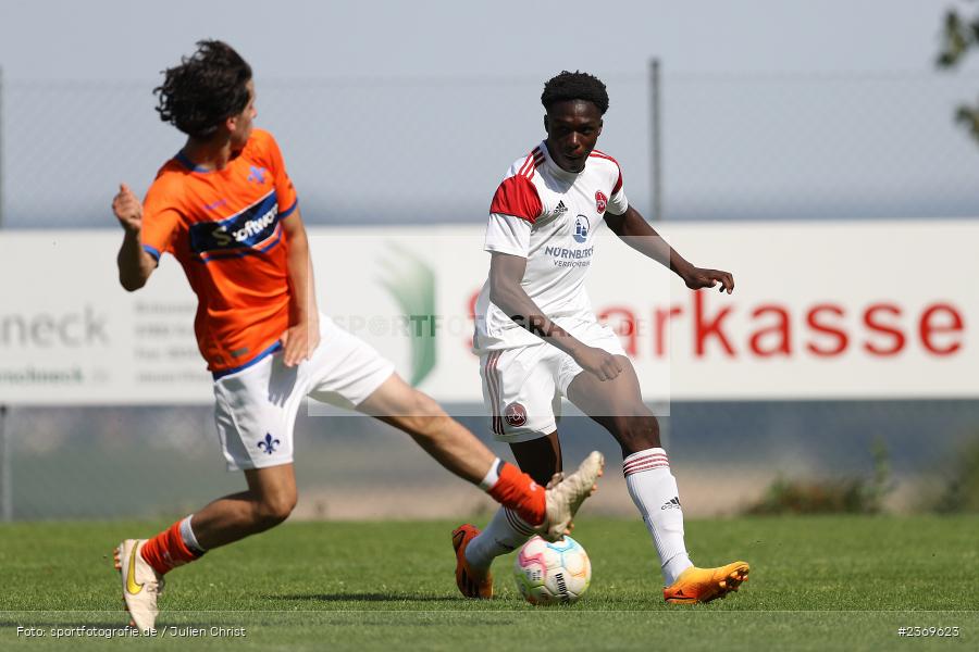 Sportgelände, Altfeld, 09.07.2023, sport, action, BFV, Fussball, Schleich-Cup, Bundesliga Süd/Südwest, B-Junioren, Landesfreundschaftsspiele, SVD, FCN, SV Darmstadt 98, 1. FC Nürnberg - Bild-ID: 2369623