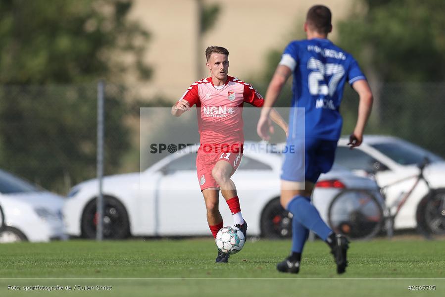 Leonard Langhans, Sportgelände, Herbstadt, 11.07.2023, sport, action, BFV, Fussball, Landesfreundschaftsspiele, Bayernliga Nord, Regionalliga Bayern, WFV, TSV, Würzburger FV, TSV Aubstadt - Bild-ID: 2369705