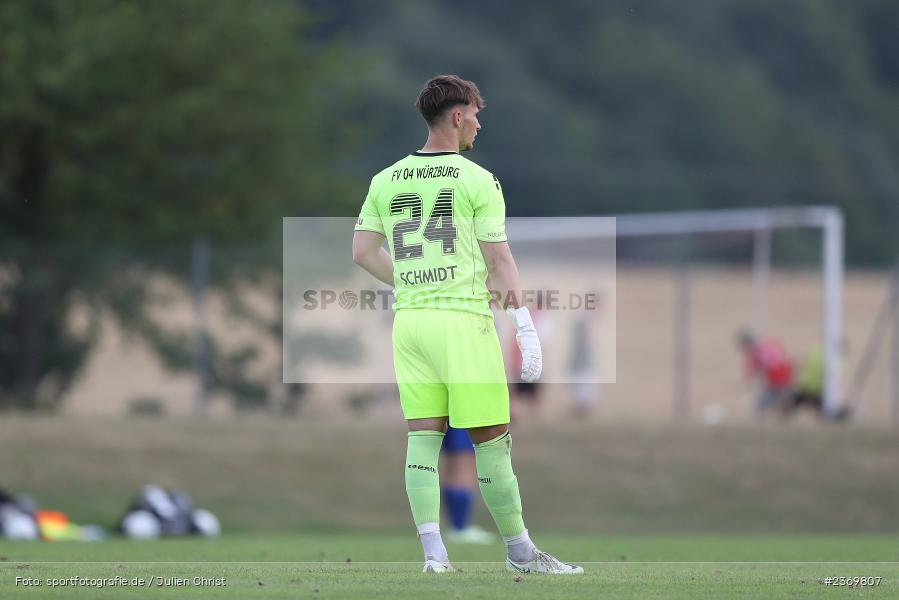 Julian Schmidt, Sportgelände, Herbstadt, 11.07.2023, sport, action, BFV, Fussball, Landesfreundschaftsspiele, Bayernliga Nord, Regionalliga Bayern, WFV, TSV, Würzburger FV, TSV Aubstadt - Bild-ID: 2369807