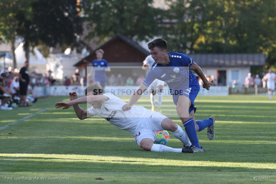 Sebastian Fries, Sportgelände, Karlburg, 14.07.2023, sport, action, BFV, Fussball, 3. Runde, Toto-Pokal, Bayernliga Nord, Landesliga Nord, WFV, TSV, Würzburger FV 04, TSV Karlburg - Bild-ID: 2369851