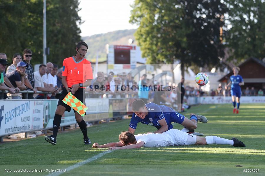 Sebastian Fries, Sportgelände, Karlburg, 14.07.2023, sport, action, BFV, Fussball, 3. Runde, Toto-Pokal, Bayernliga Nord, Landesliga Nord, WFV, TSV, Würzburger FV 04, TSV Karlburg - Bild-ID: 2369857