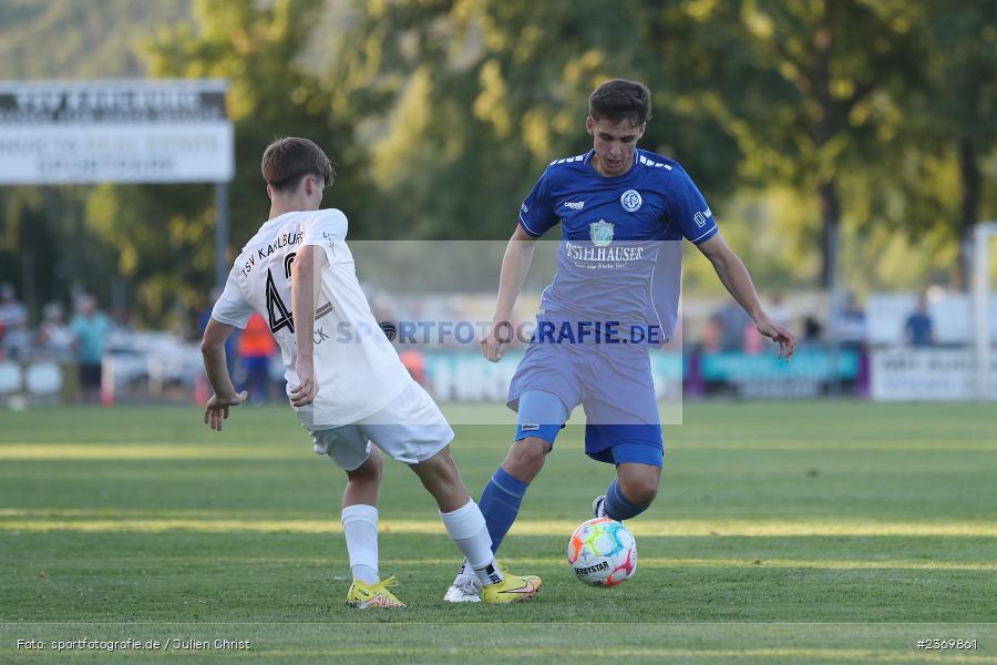 Luis Wagner, Sportgelände, Karlburg, 14.07.2023, sport, action, BFV, Fussball, 3. Runde, Toto-Pokal, Bayernliga Nord, Landesliga Nord, WFV, TSV, Würzburger FV 04, TSV Karlburg - Bild-ID: 2369861