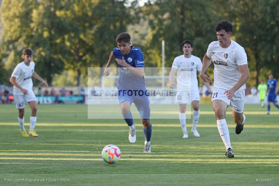 Luis Wagner, Sportgelände, Karlburg, 14.07.2023, sport, action, BFV, Fussball, 3. Runde, Toto-Pokal, Bayernliga Nord, Landesliga Nord, WFV, TSV, Würzburger FV 04, TSV Karlburg - Bild-ID: 2369867