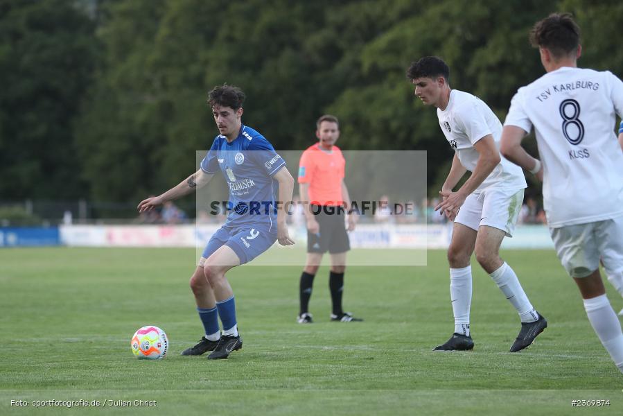 Tim Herbert, Sportgelände, Karlburg, 14.07.2023, sport, action, BFV, Fussball, 3. Runde, Toto-Pokal, Bayernliga Nord, Landesliga Nord, WFV, TSV, Würzburger FV 04, TSV Karlburg - Bild-ID: 2369874