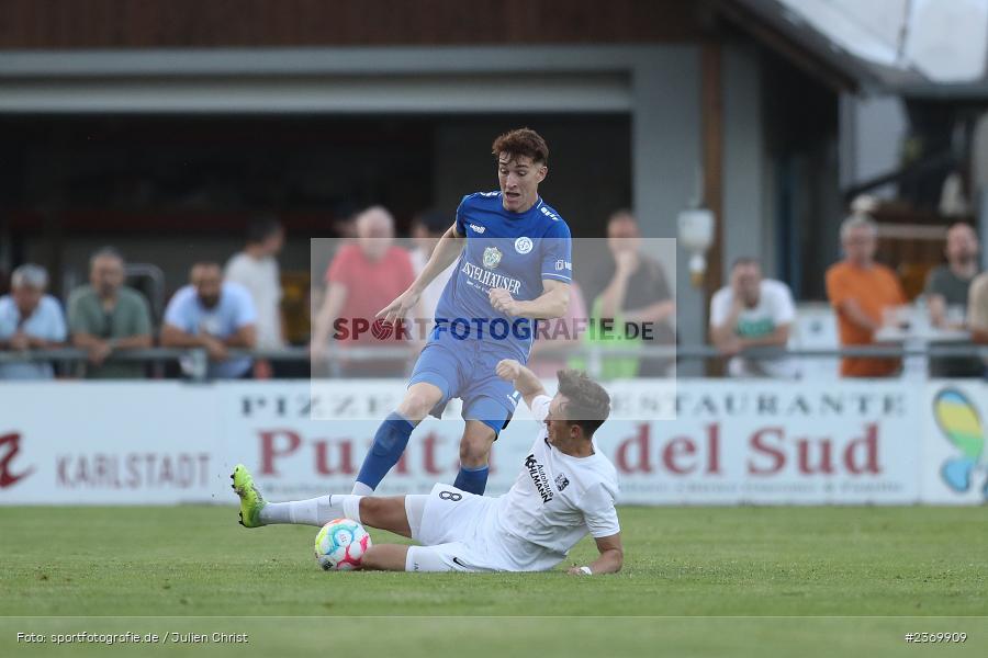 Simon Schäffer, Sportgelände, Karlburg, 14.07.2023, sport, action, BFV, Fussball, 3. Runde, Toto-Pokal, Bayernliga Nord, Landesliga Nord, WFV, TSV, Würzburger FV 04, TSV Karlburg - Bild-ID: 2369909