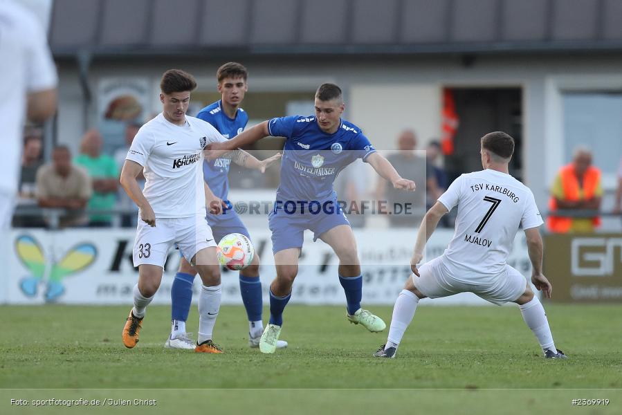 Lukas Geier, Sportgelände, Karlburg, 14.07.2023, sport, action, BFV, Fussball, 3. Runde, Toto-Pokal, Bayernliga Nord, Landesliga Nord, WFV, TSV, Würzburger FV 04, TSV Karlburg - Bild-ID: 2369919