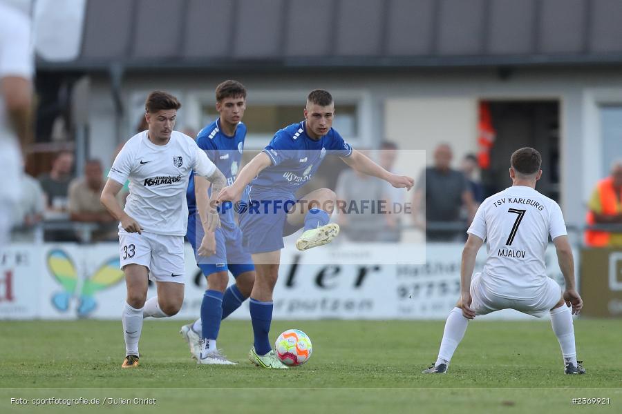 Lukas Geier, Sportgelände, Karlburg, 14.07.2023, sport, action, BFV, Fussball, 3. Runde, Toto-Pokal, Bayernliga Nord, Landesliga Nord, WFV, TSV, Würzburger FV 04, TSV Karlburg - Bild-ID: 2369921