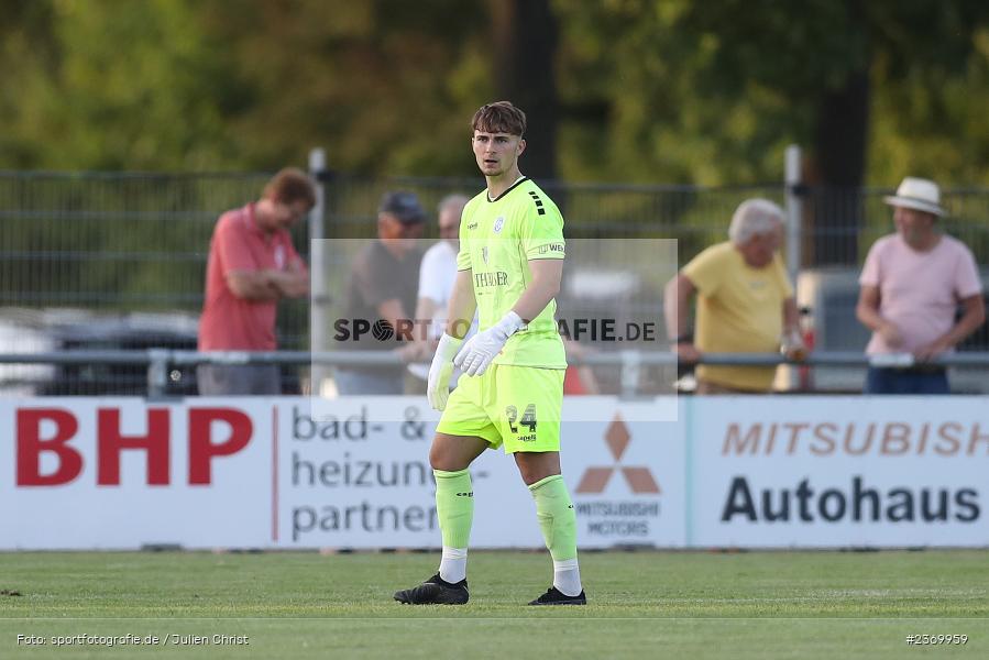 Julian Schmidt, Sportgelände, Karlburg, 14.07.2023, sport, action, BFV, Fussball, 3. Runde, Toto-Pokal, Bayernliga Nord, Landesliga Nord, WFV, TSV, Würzburger FV 04, TSV Karlburg - Bild-ID: 2369959