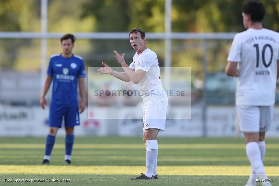 Sebastian Fries, Sportgelände, Karlburg, 14.07.2023, sport, action, BFV, Fussball, 3. Runde, Toto-Pokal, Bayernliga Nord, Landesliga Nord, WFV, TSV, Würzburger FV 04, TSV Karlburg - Bild-ID: 2369963