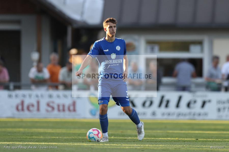 Luis Wagner, Sportgelände, Karlburg, 14.07.2023, sport, action, BFV, Fussball, 3. Runde, Toto-Pokal, Bayernliga Nord, Landesliga Nord, WFV, TSV, Würzburger FV 04, TSV Karlburg - Bild-ID: 2370027