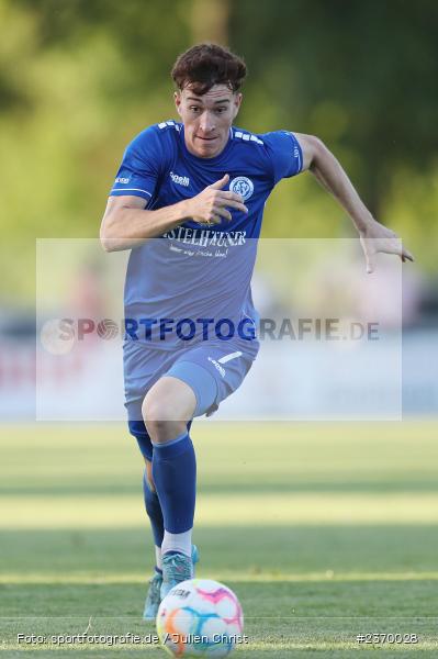 Simon Schäffer, Sportgelände, Karlburg, 14.07.2023, sport, action, BFV, Fussball, 3. Runde, Toto-Pokal, Bayernliga Nord, Landesliga Nord, WFV, TSV, Würzburger FV 04, TSV Karlburg - Bild-ID: 2370028