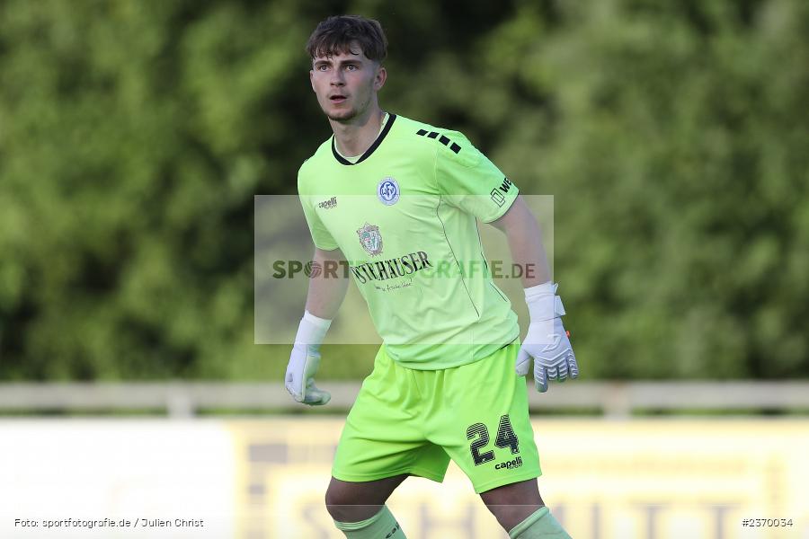 Julian Schmidt, Sportgelände, Karlburg, 14.07.2023, sport, action, BFV, Fussball, 3. Runde, Toto-Pokal, Bayernliga Nord, Landesliga Nord, WFV, TSV, Würzburger FV 04, TSV Karlburg - Bild-ID: 2370034