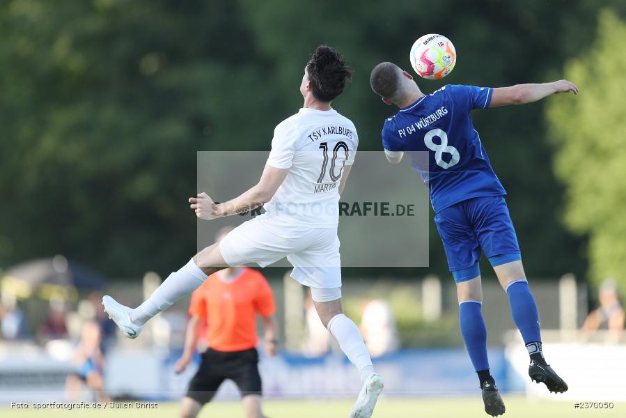 Dennie Michel, Sportgelände, Karlburg, 14.07.2023, sport, action, BFV, Fussball, 3. Runde, Toto-Pokal, Bayernliga Nord, Landesliga Nord, WFV, TSV, Würzburger FV 04, TSV Karlburg - Bild-ID: 2370050