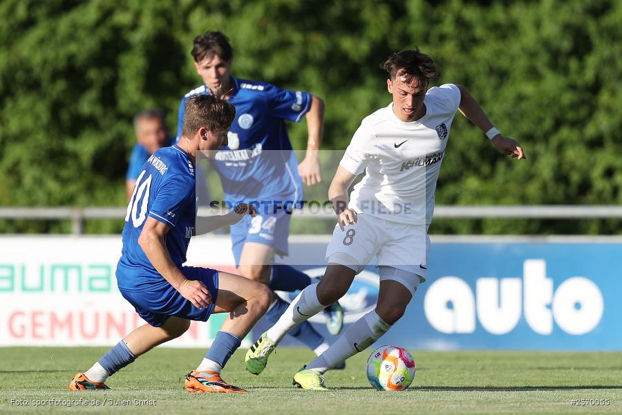Nico Kuß, Sportgelände, Karlburg, 14.07.2023, sport, action, BFV, Fussball, 3. Runde, Toto-Pokal, Bayernliga Nord, Landesliga Nord, WFV, TSV, Würzburger FV 04, TSV Karlburg - Bild-ID: 2370055