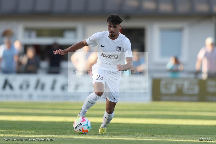 Fabio Tudor, Sportgelände, Karlburg, 14.07.2023, sport, action, BFV, Fussball, 3. Runde, Toto-Pokal, Bayernliga Nord, Landesliga Nord, WFV, TSV, Würzburger FV 04, TSV Karlburg - Bild-ID: 2370056