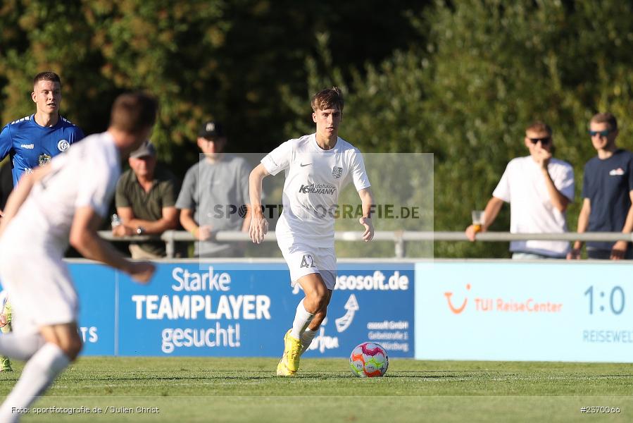 Cornelius Hock, Sportgelände, Karlburg, 14.07.2023, sport, action, BFV, Fussball, 3. Runde, Toto-Pokal, Bayernliga Nord, Landesliga Nord, WFV, TSV, Würzburger FV 04, TSV Karlburg - Bild-ID: 2370066
