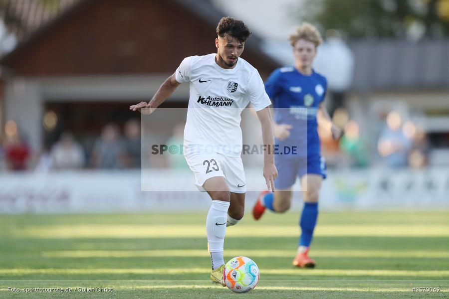 Fabio Tudor, Sportgelände, Karlburg, 14.07.2023, sport, action, BFV, Fussball, 3. Runde, Toto-Pokal, Bayernliga Nord, Landesliga Nord, WFV, TSV, Würzburger FV 04, TSV Karlburg - Bild-ID: 2370069