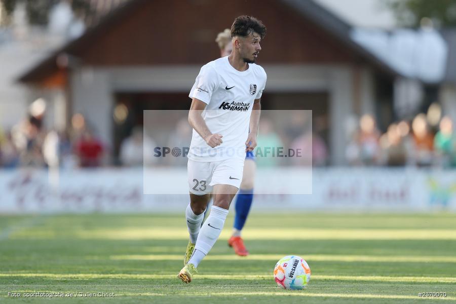 Fabio Tudor, Sportgelände, Karlburg, 14.07.2023, sport, action, BFV, Fussball, 3. Runde, Toto-Pokal, Bayernliga Nord, Landesliga Nord, WFV, TSV, Würzburger FV 04, TSV Karlburg - Bild-ID: 2370070
