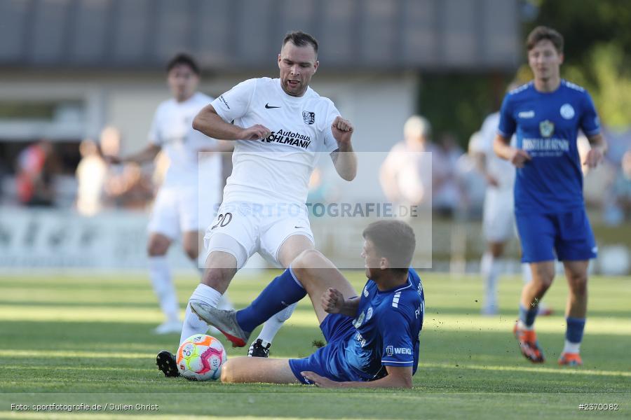 Maurice Kübert, Sportgelände, Karlburg, 14.07.2023, sport, action, BFV, Fussball, 3. Runde, Toto-Pokal, Bayernliga Nord, Landesliga Nord, WFV, TSV, Würzburger FV 04, TSV Karlburg - Bild-ID: 2370082
