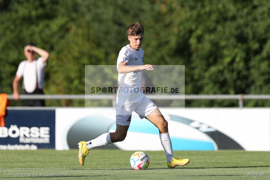 Cornelius Hock, Sportgelände, Karlburg, 14.07.2023, sport, action, BFV, Fussball, 3. Runde, Toto-Pokal, Bayernliga Nord, Landesliga Nord, WFV, TSV, Würzburger FV 04, TSV Karlburg - Bild-ID: 2370086