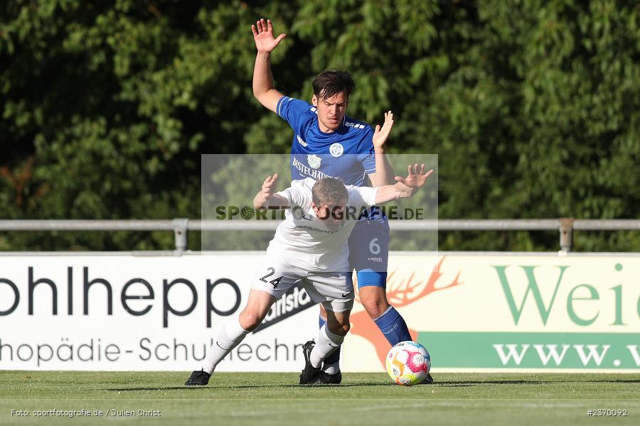 Sebastian Fries, Sportgelände, Karlburg, 14.07.2023, sport, action, BFV, Fussball, 3. Runde, Toto-Pokal, Bayernliga Nord, Landesliga Nord, WFV, TSV, Würzburger FV 04, TSV Karlburg - Bild-ID: 2370092