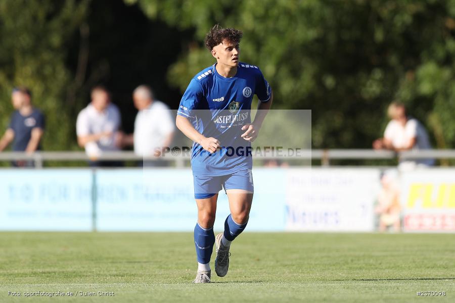 Fabio Hock, Sportgelände, Karlburg, 14.07.2023, sport, action, BFV, Fussball, 3. Runde, Toto-Pokal, Bayernliga Nord, Landesliga Nord, WFV, TSV, Würzburger FV 04, TSV Karlburg - Bild-ID: 2370098