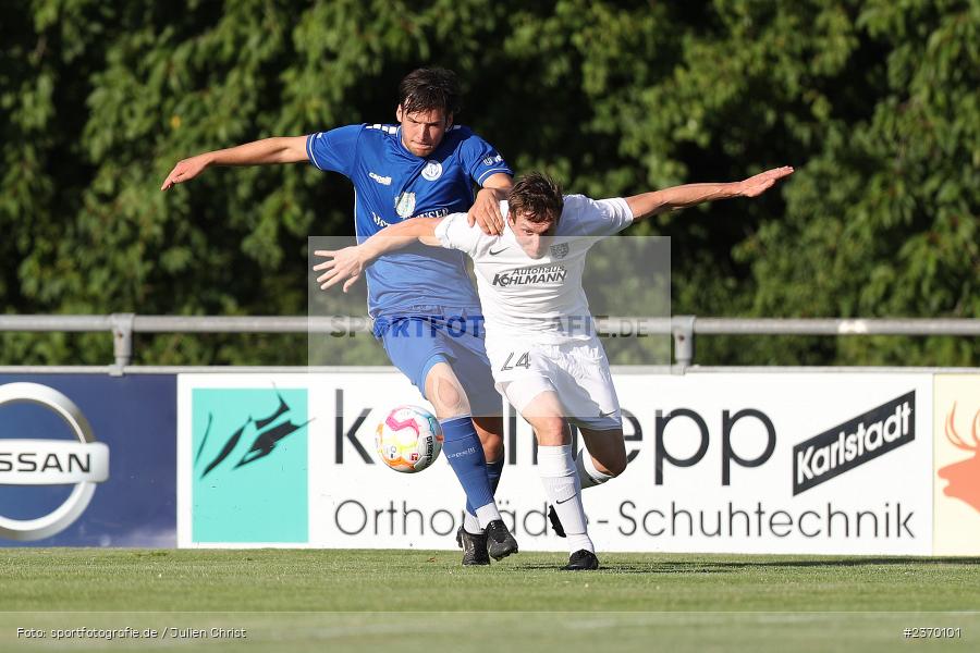 Sebastian Fries, Sportgelände, Karlburg, 14.07.2023, sport, action, BFV, Fussball, 3. Runde, Toto-Pokal, Bayernliga Nord, Landesliga Nord, WFV, TSV, Würzburger FV 04, TSV Karlburg - Bild-ID: 2370101