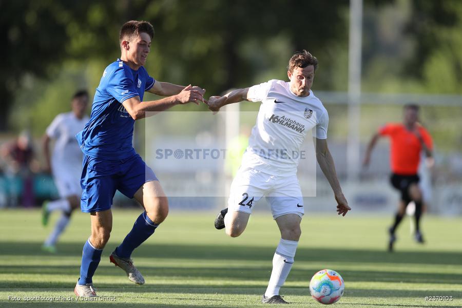 Sebastian Fries, Sportgelände, Karlburg, 14.07.2023, sport, action, BFV, Fussball, 3. Runde, Toto-Pokal, Bayernliga Nord, Landesliga Nord, WFV, TSV, Würzburger FV 04, TSV Karlburg - Bild-ID: 2370103