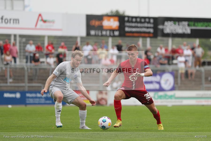 Julian Abrecht, Stadion am Schönbusch, Aschaffenburg, 15.07.2023, sport, action, BFV, Fussball, Regionalfreundschaftsspiele, OFC, SVA, Kickers Offenbach, SV Viktoria Aschaffenburg - Bild-ID: 2370115
