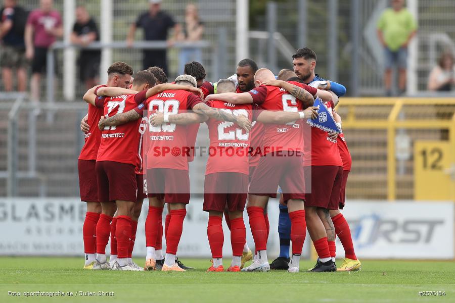 Mannschaftskreis, Stadion am Schönbusch, Aschaffenburg, 15.07.2023, sport, action, BFV, Fussball, Regionalfreundschaftsspiele, OFC, SVA, Kickers Offenbach, SV Viktoria Aschaffenburg - Bild-ID: 2370154