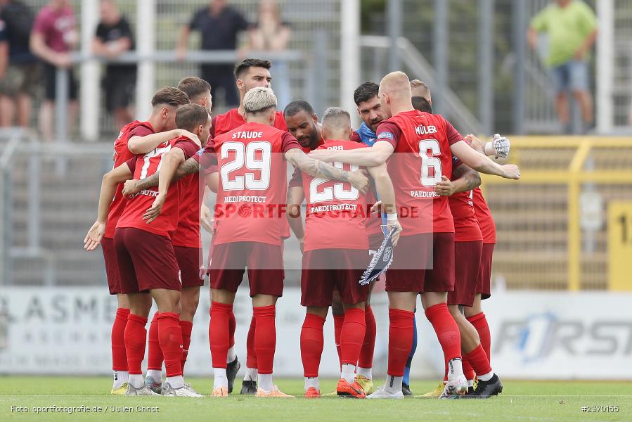 Mannschaftskreis, Stadion am Schönbusch, Aschaffenburg, 15.07.2023, sport, action, BFV, Fussball, Regionalfreundschaftsspiele, OFC, SVA, Kickers Offenbach, SV Viktoria Aschaffenburg - Bild-ID: 2370155